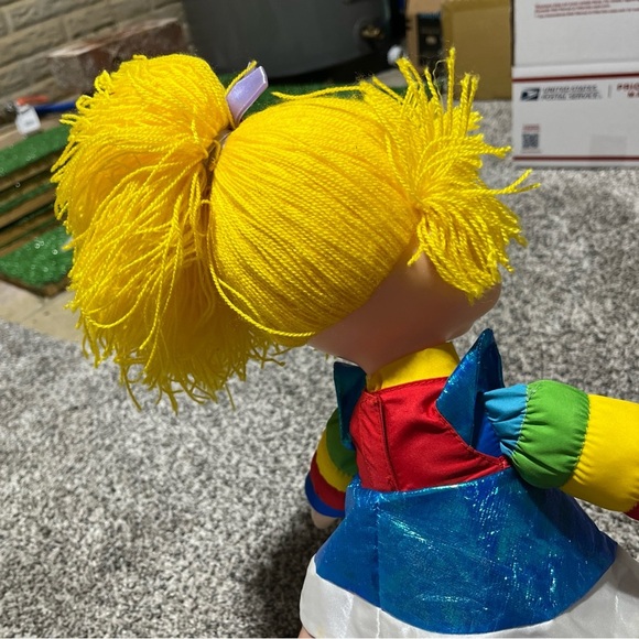 Rainbow Brite Large 18" Doll Mattel Hallmark Bright Color Toy Yarn Hair Note - Picture 7 of 11